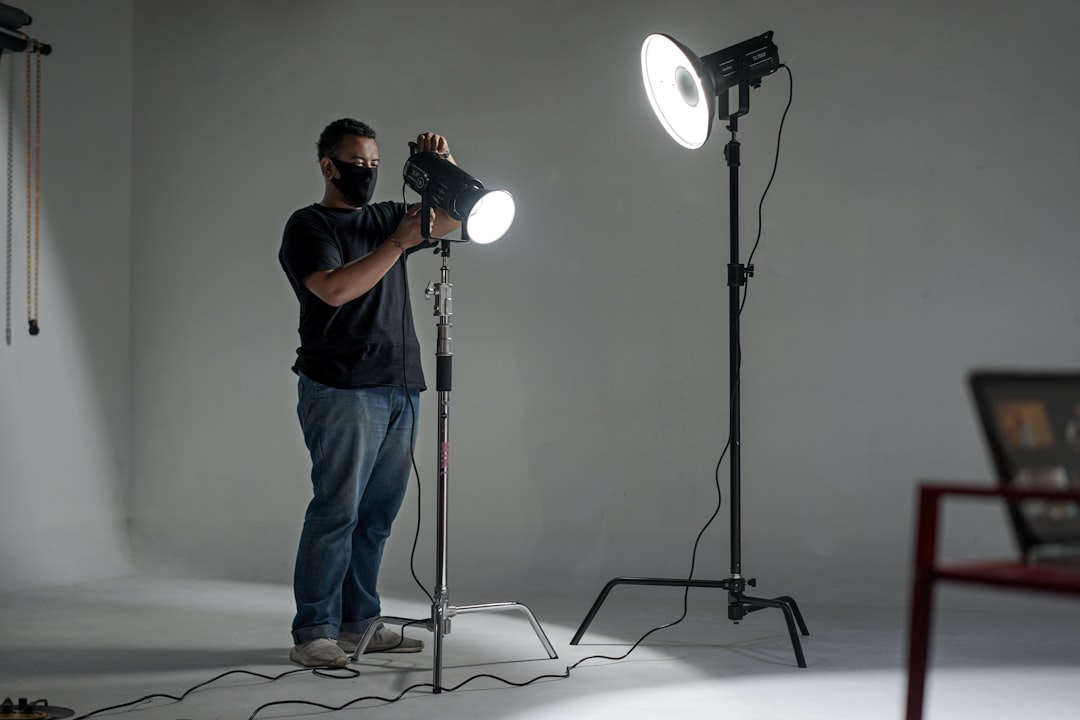 Environmental portrait of artist